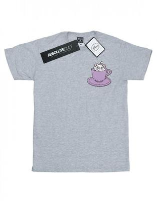 Girls Aristocats Marie In Cup Breast Print Cotton T-Shirt