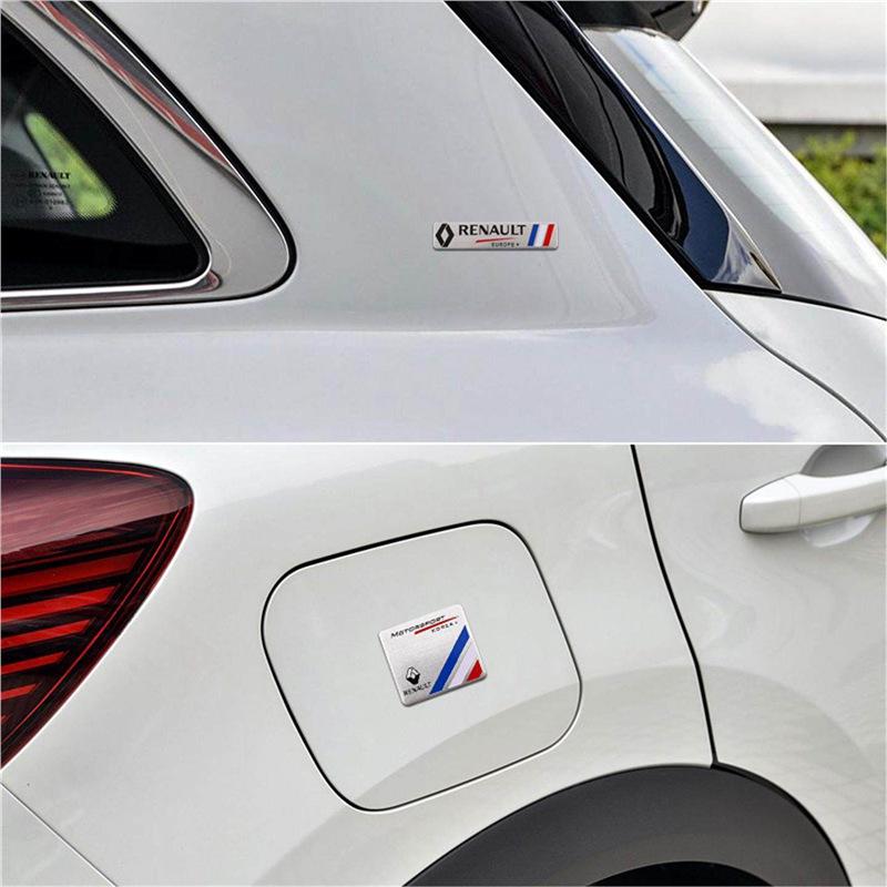 Metal Decorative Car Stickers & Rear Emblems for Renault Koleos, Captur, Fluence.