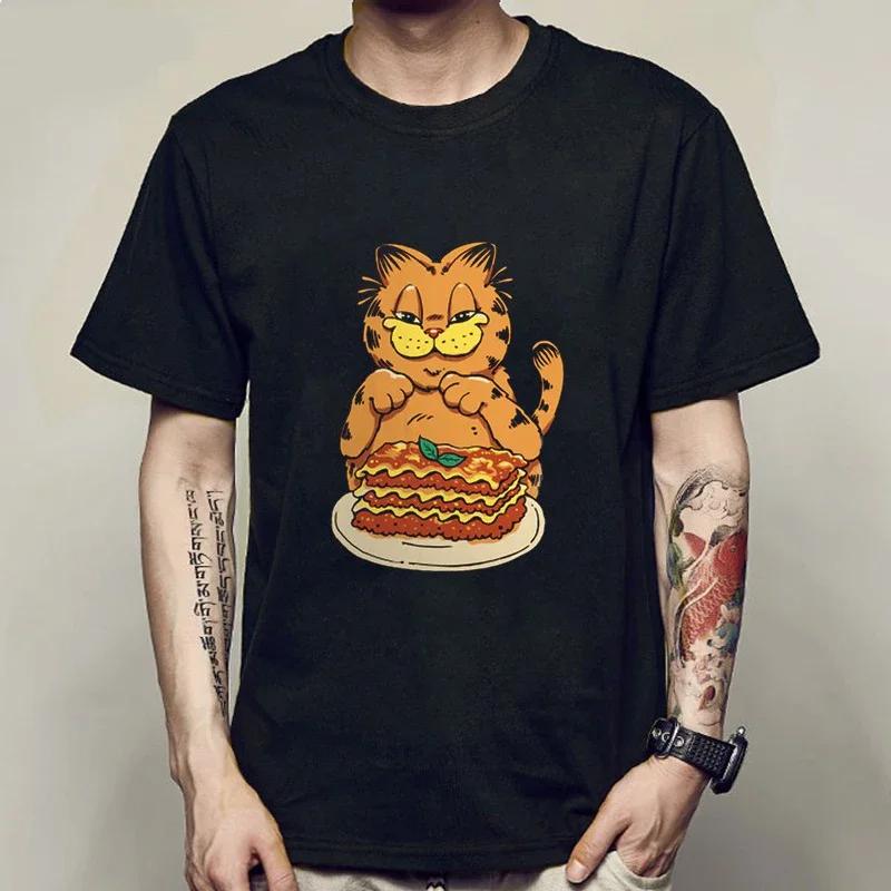 Neues Sommer-Mode-T-Shirt Kawaii Harajuku Anime Katze T-Shirt Herren O-Ausschnitt Kurzarm-T-Shirt Japanisches Sommer-Kurzarm-T-Shirt