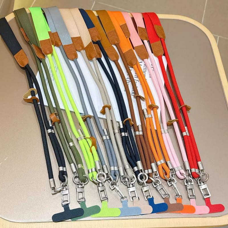 Adjustable Crossbody Phone Lanyard Detachable Clip Anti-Lost Fit All Phone Cases Mobile Strap for Travel Shopping
