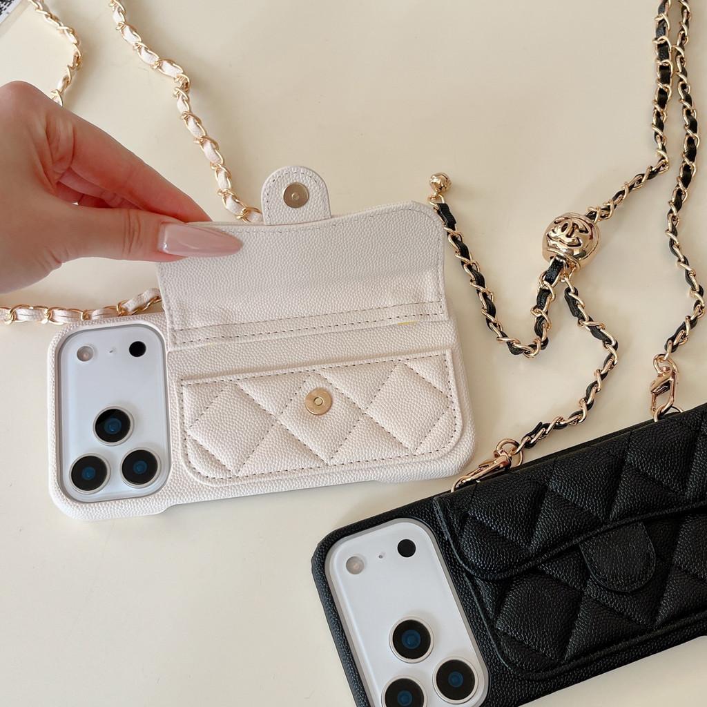 With Clogo Luxury Crossbody Phone Case for Apple IPhone 13 14 15 16 17 Pro Max Card Holder Wallet Adjustable Lanyard Shoulder Strap Leather