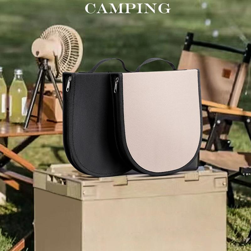 Outdoor Cookware Bag Camping Cutlery Storage Bag Portable Travel BBQ Utensil Organizer Storage Pouch For Fork Plates Spoons