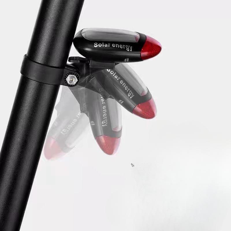 Bicycle Solar Taillight 2LED Does Not Need To Be Charged. Night Riding Warning Light Mountain Bike Riding Equipment Bicycle Accessories.