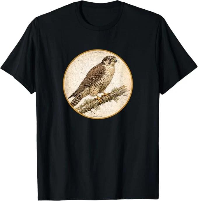 

Retro Prairie Falcon Bird T-Shirt *10 Colors* NEW Tee by Bird Fantastic 3XL