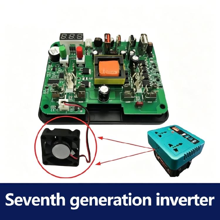 150W Tool Battery Inverter Unit with Outlet Access and USB Output for Outdoor Backup, Vehicle Readiness and Temporary Reserve Electricity Use