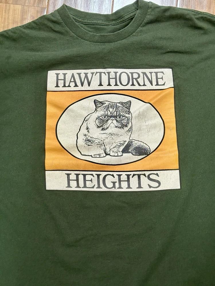 Hawthorne Heights Green Grumpy Cat Unisex Cotton T Shirt Full Size S5XL Unisex T-Shirt M