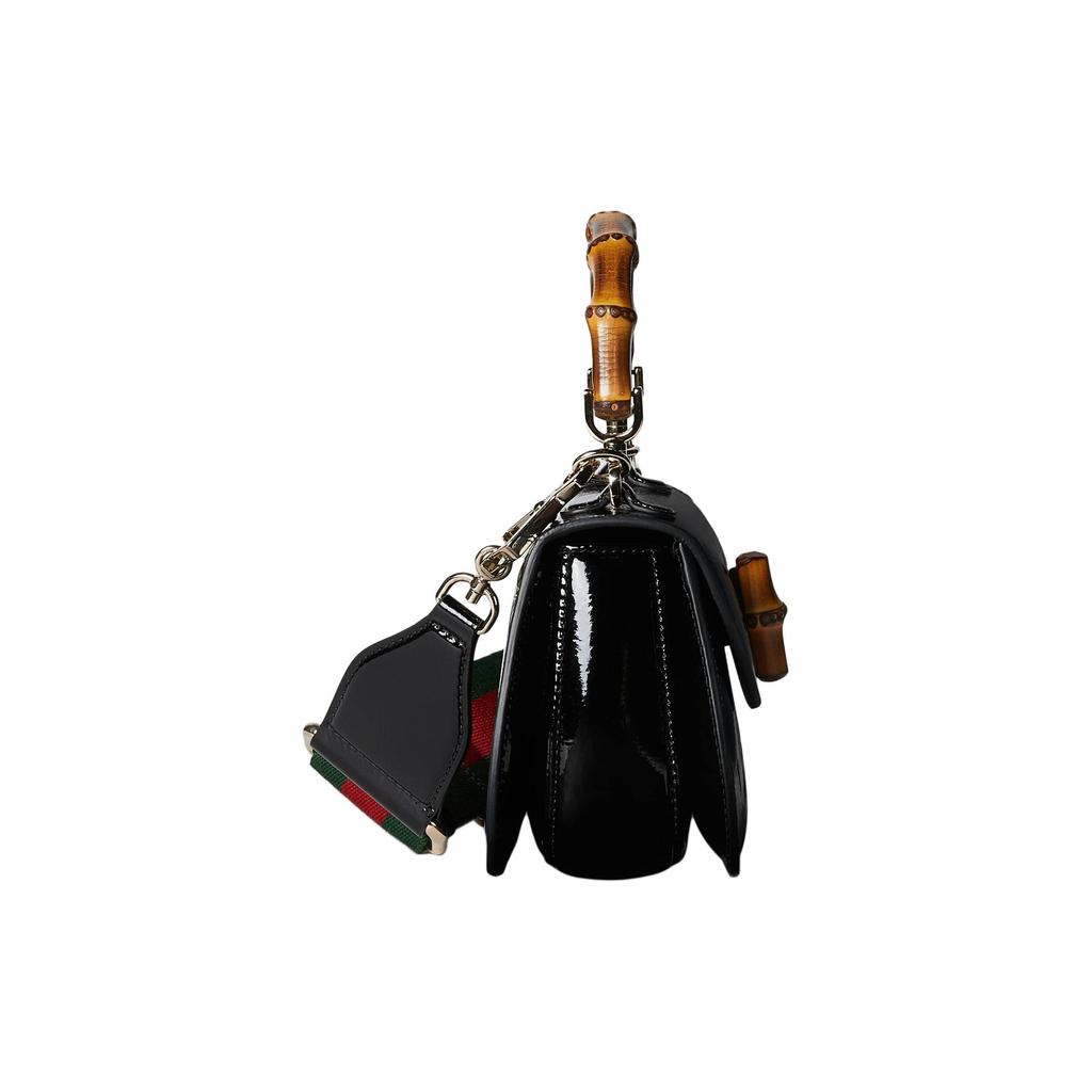 GUCCI Patent Leather Shoulder Bag, Crossbody Bag, Handbag Mini Women's Black 786482-AADJQ-1060