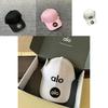 Alo Letter Embroidery Baseball Cap For Women Cotton Blend Sunshade Casual Summer Fashion Accessory