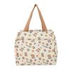 New Bear Printed Canvas Bag Large Capacity High Value Handbag Single Shoulder Niche Versatile Student