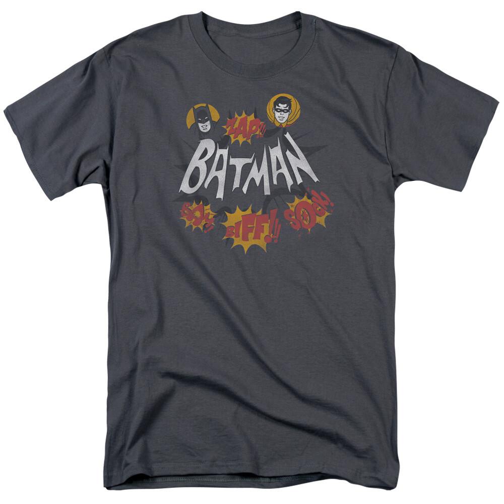 

Classic Batman Sound Effects T Shirt Mens Licensed Classic TV Merch Charcoal XXXXL
