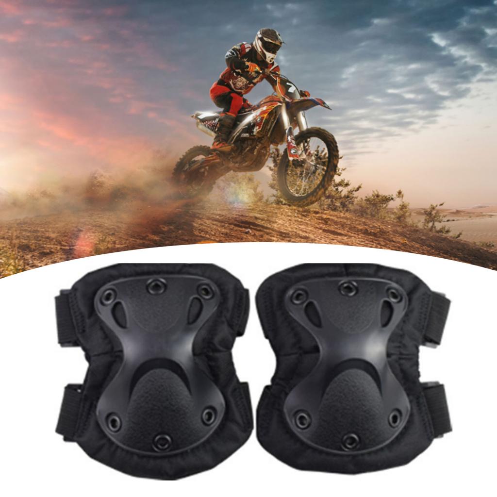 Knee and Elbow Protector Set Motorcycle Knee and Elbow Pads for Adults Cycling Biking Nylon