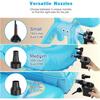 Electric Air Pump for Inflatables,Portable Quick-Fill Air Pump with 3 Nozzles,110-120V, Inflator & Deflator Pumps for Outdoor