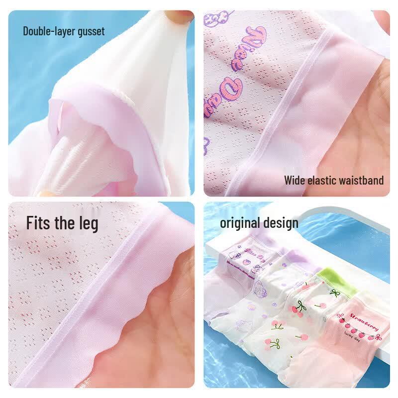 Girls' Ice Silk Boxer Briefs