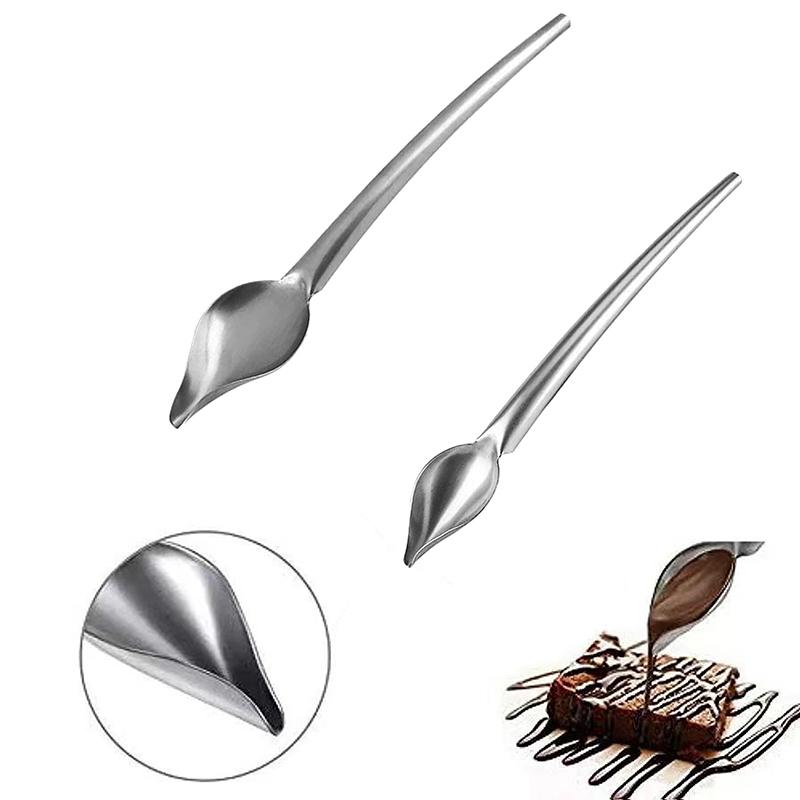 Creative Decorated Chocolate Spoon Decorate Food Pen Tool Sauce Dessert Sushi Food Cake Draw Tool Baking Accessories