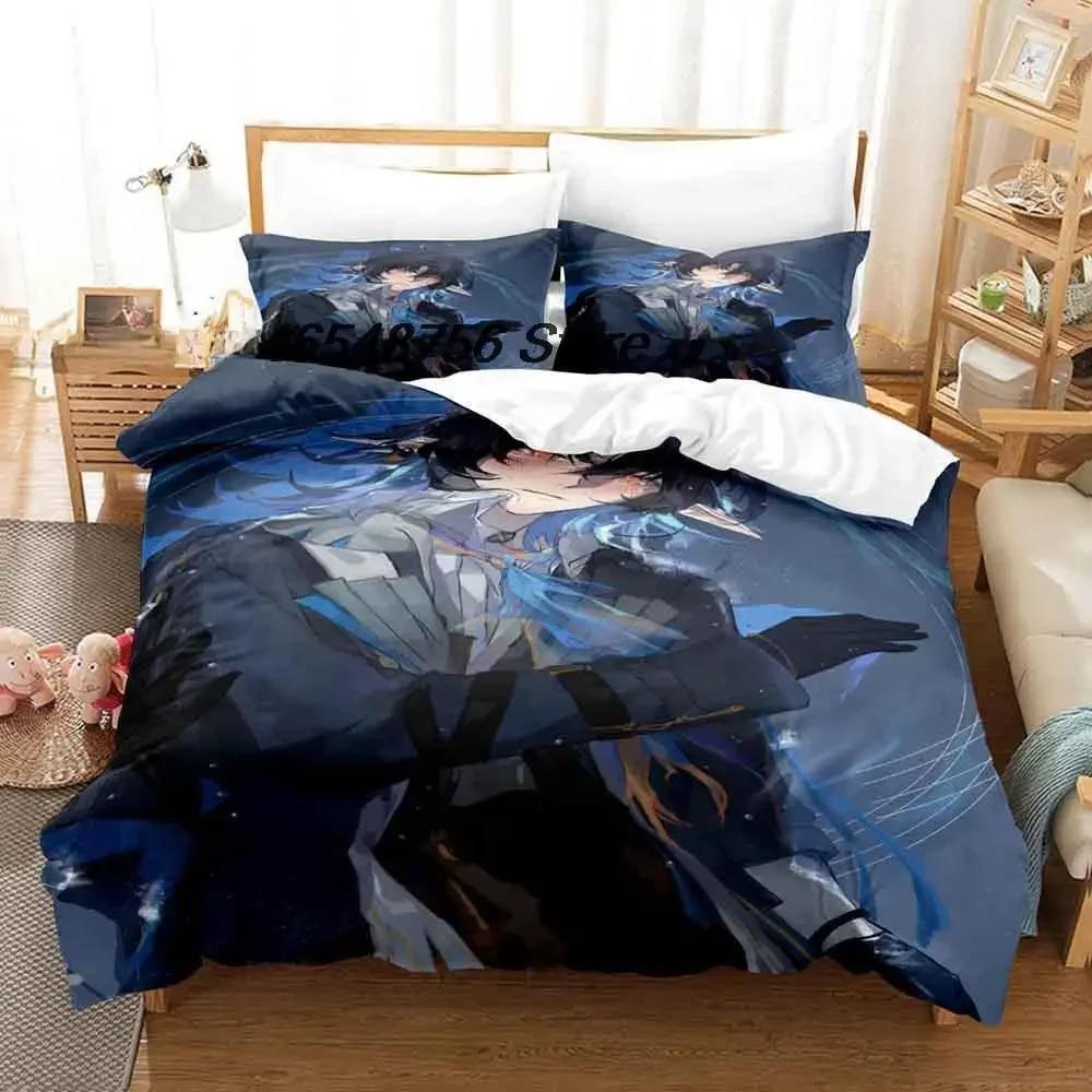 New Arknights Bedding Set Single Twin Full Queen King Size Bed Set Adult Kid Bedroom Duvet Cover Sets 3D Anime Bed Sheet Set
