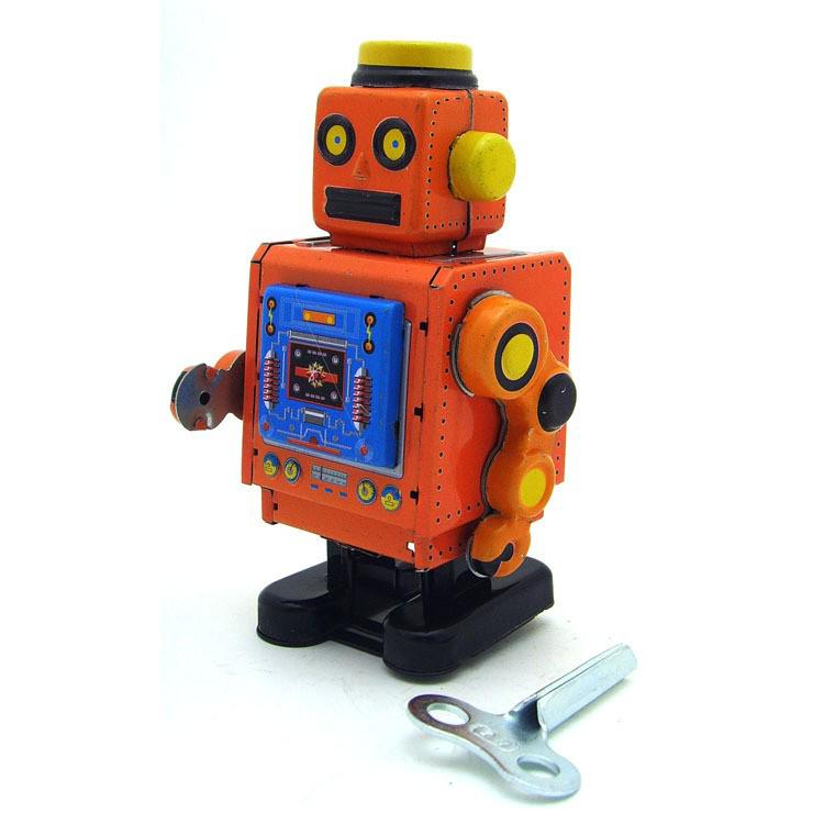 MS519 Retro Robot Figurine: Adult Collection for Home or Coffee Shop Decor