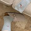 2025 Autumn Floral Embroidery Women's Mid-Calf Socks - Japanese Style, Solid Color