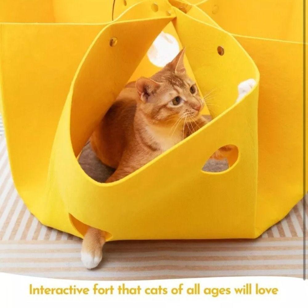 Foldable Cat House Deformable Cat Tunnel Mat Pet Supplies Cat Nest  All Seasons