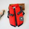 Warm Waterproof Jacket With Harness For Pet Dog Winter Comfy Cotton Apparel Padded Vest For-XL-Purple