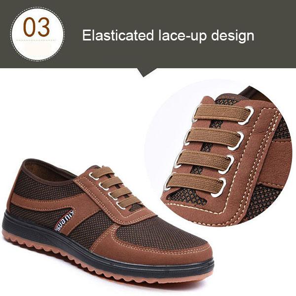 Frühling Alte Peking Stoffschuhe Herren Rutschfest Abriebfest Lässige Arbeitsschuhe Atmungsaktiv Verdickt Küche Mittelalterliche und Ältere Vaterschuhe