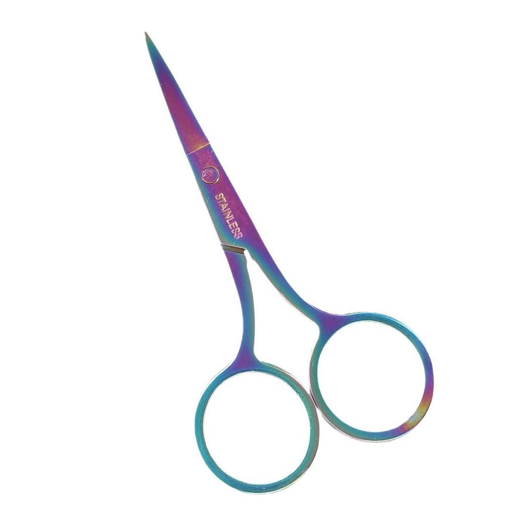 Stainless Steel Embroidery & Eyebrow Trimming Scissors – Compact Beauty Tool