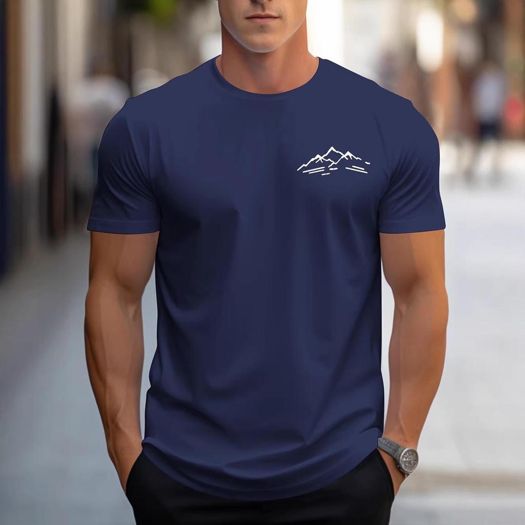 2026 Men's Versatile Fashion Round Neck Casual Loose Outdoor Sports Top