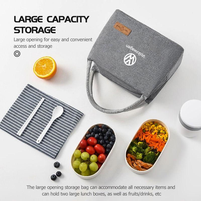 Für Volkswagen VW Brotdose Isolierbeutel Picknicktasche Lebensmittelorganizer Bento Scirocco Jetta Käfer Golf 4 5 6 Passat Polo B5