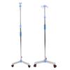 Stainless Steel IV Pole Adjustable IV Drip Stand Infusion Holder with 4 Hooks & Wheels for Home Clinic