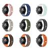 Horizontal Stripes Two Color Magnetic Silicone Watch Band 22mm Replacement Sport Strap