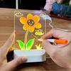 Erasable LED Drawing Board With Night Light Creative Light Up Note Board  Message Board