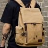 Men's Retro Canvas Travel Backpack - Fashionable, Versatile Laptop & Book Bag for High School or College Students