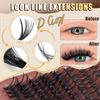 640 Tufts Diy Multi-Haired Eyelashes Book South East Asia Natural Thick D Song Segmented False Eyelash Set