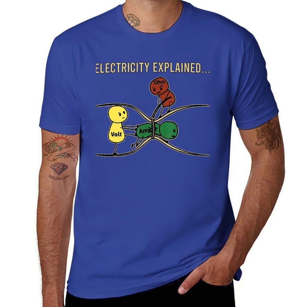 Electricity Explained 2 Tee Shirt T-Shirt Tees Sublime Cute Clothes Mens T Shirts Pack