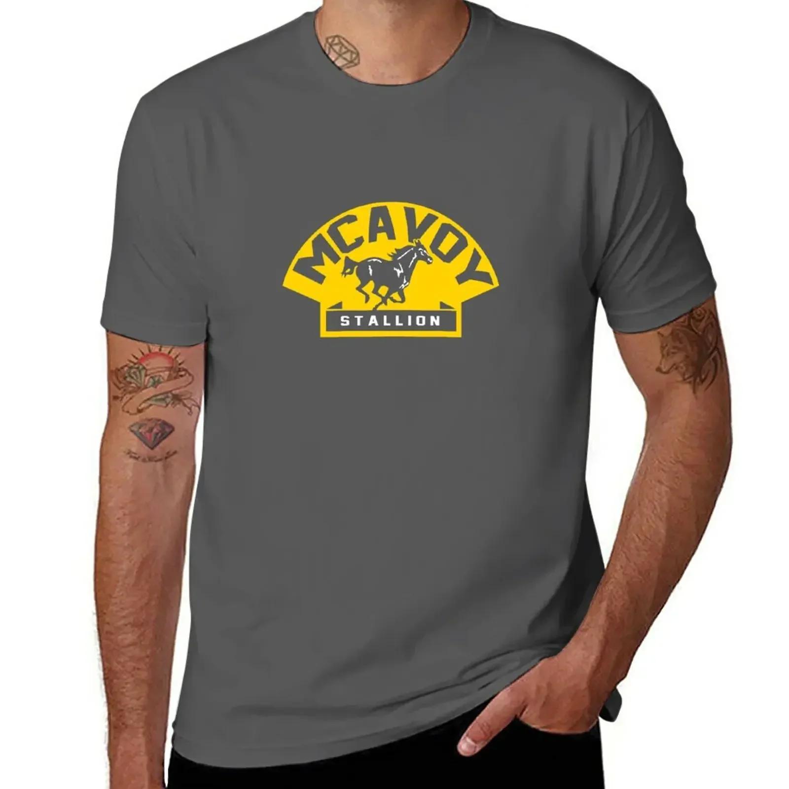 Charlie McAvoy Stallion T-Shirt heavyweights oversized plain white t shirts men S