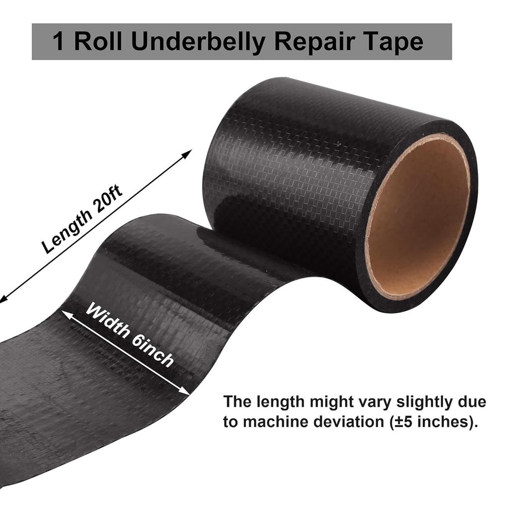 PlusRoc RV Underbelly Material RV Underbelly Tape Waterproof Flex Belly Tape With Permanent Sealing Adhesive For Mobile Home, Camper Travel Trailer,