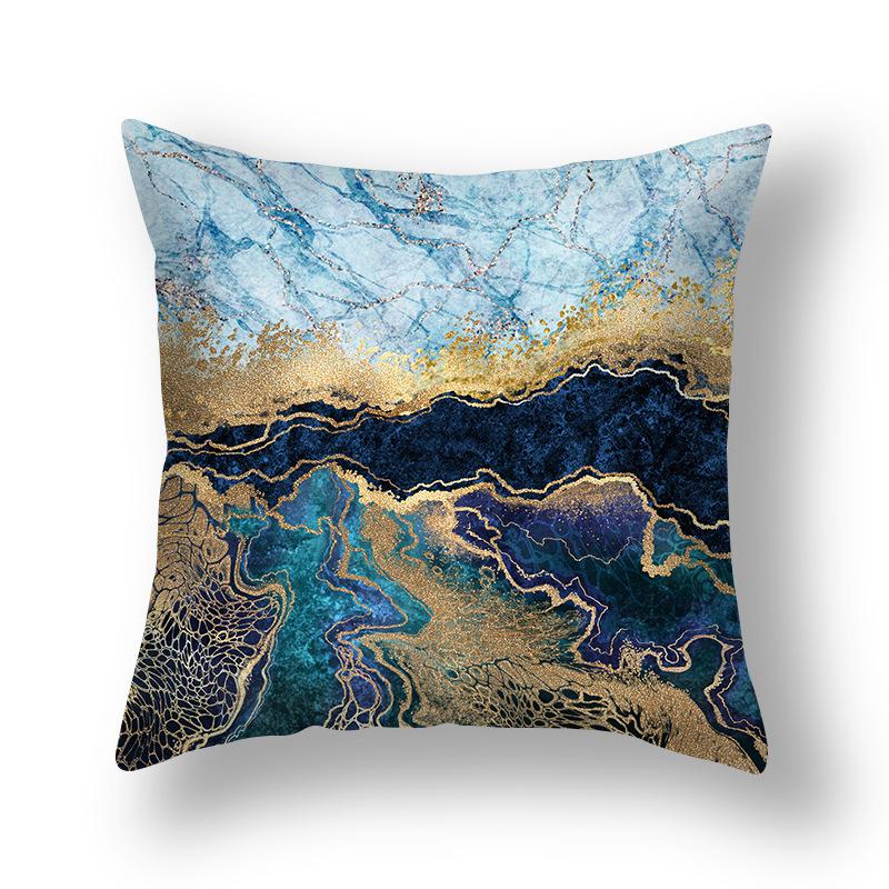 Geometric Nordic Gilt Simple Style Home Printed Pillow Cover Cushion Cover