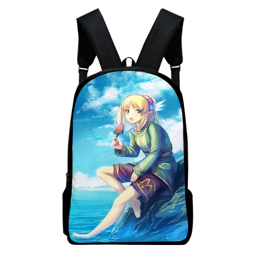 Classic Novelty WORLD OF LEADALE Notebook Backpacks pupil School Bags 3D Print Oxford Waterproof Boys/Girls Laptop Backpacks
