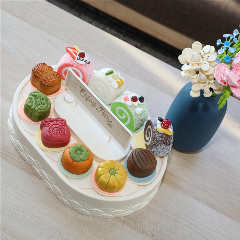 Rotating Cupcakes Machine Automatic Rotating Display Table Swing Tray for Kids Birthday Party Gifts Dessert