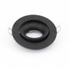 Rund GU10 Infälld Downlight Ersättningssats Svart MR16 Sockel Monterings Takspotlight Ram GU5.3 Lampa Sockelhållare