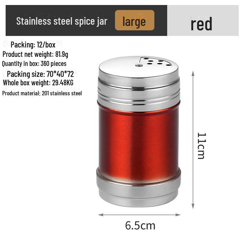 "Stainless Steel Seasoning Jar: Multi-purpose Spice Bottle for Home & BBQ"
