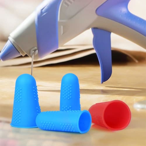 Angzhili Finger Protection Caps, 12-Pack, 4 Colors, Silicone Finger Covers, Anti-Slip Fingertip Covers for Beds, Antibacterial, Bacteria Isolation, Ki