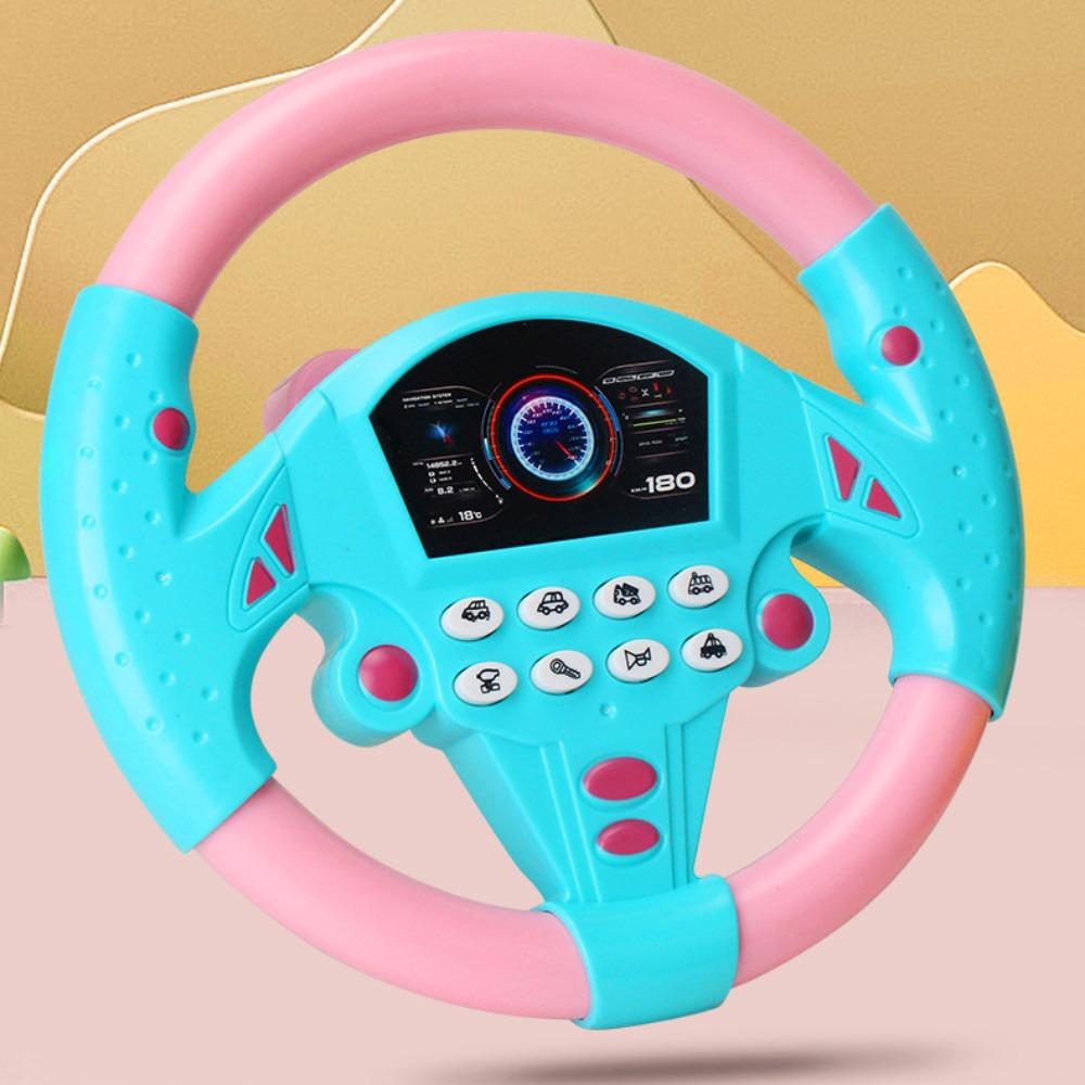 360 ° Rotation Simulation Steering Wheel Toys Montessori Simulate Driving Car Toy  Outdoor Toys