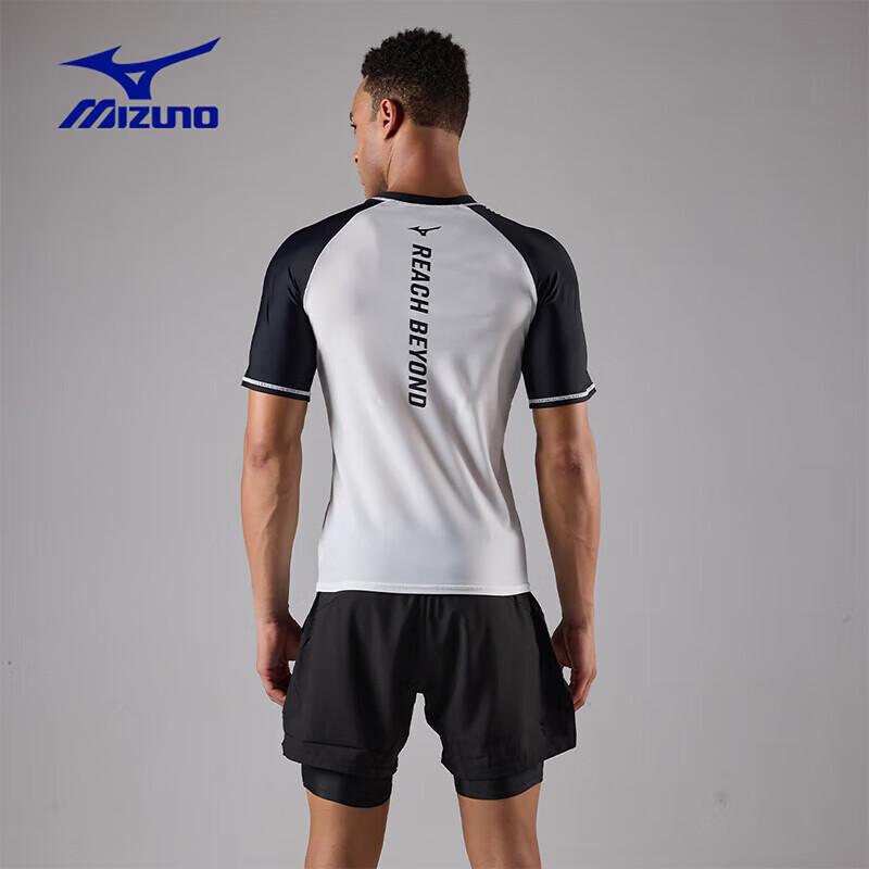 MIZUNO Men's Quick-Dry Short Sleeve Swim Top AB108