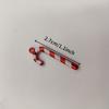 50pcs Red & White Candy Cane Ornaments - Festive Christmas, Valentine'S Day, New Year, Spring Decorations - For Home, Restaurant