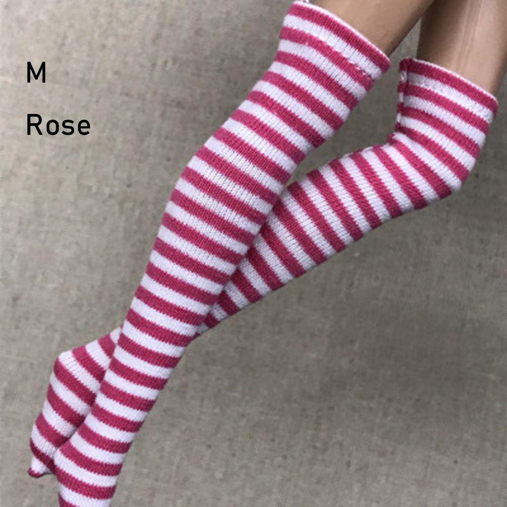 

1 Pair Fashion Children Girl DIY s Clothes Accessories 1/6 Stockings Christmas Gift Stripe Socks