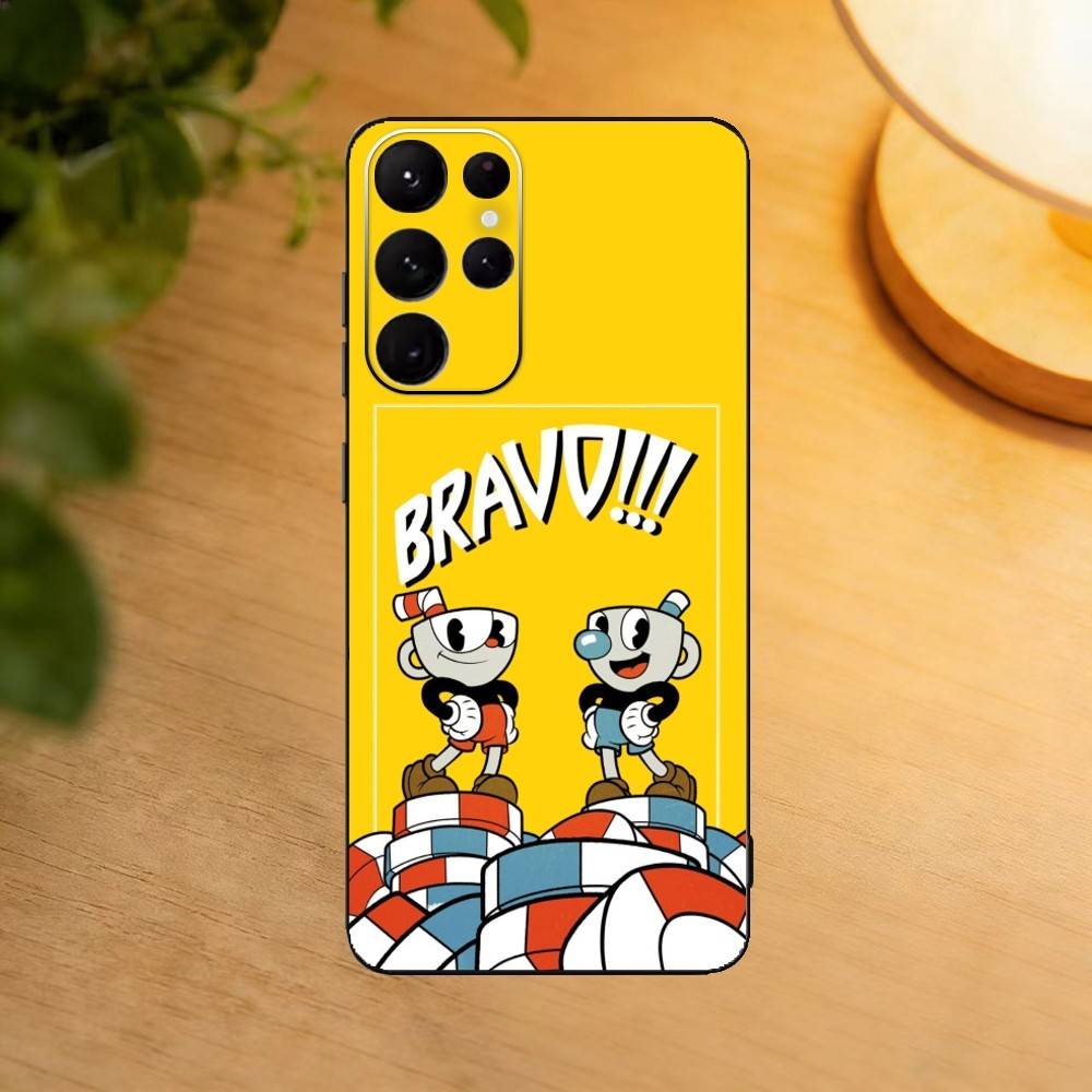 Video Game Cupheads Phone Case For Samsung S25,S24,S21,S22,S23,S30,Ultra,S20,Plus,Fe,Lite Black Shell