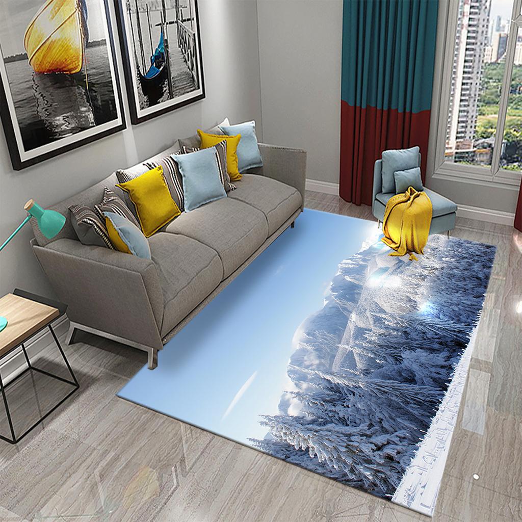 Rutschfester Flur, Schlafzimmer, Badezimmer, Küche, Bodenmatte, Veranda, Fußmatte, Schneeberglandschaft, Teppich