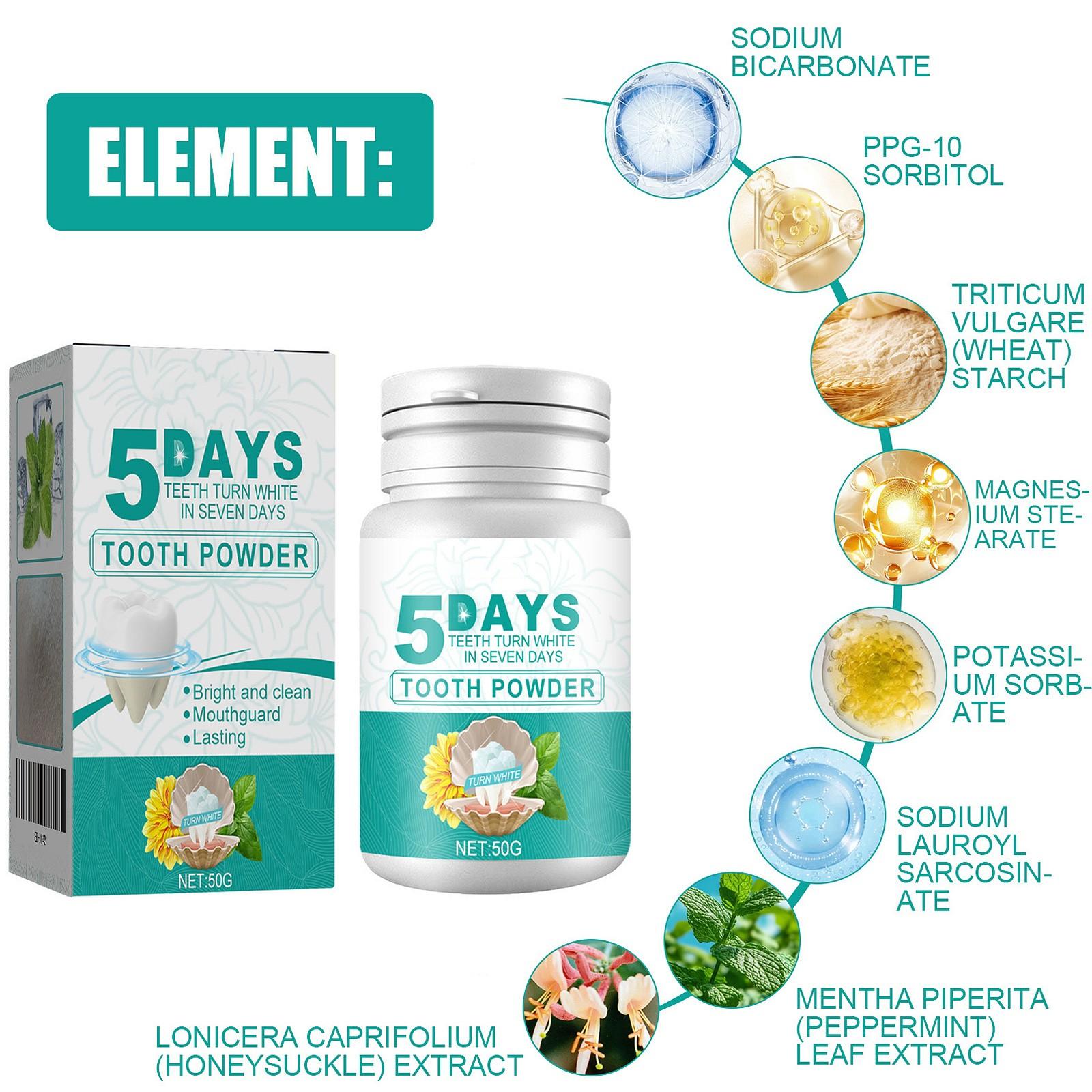 

Порошок для отбеливания зубов Удалитель пятен Очистка полости рта Свежее дыхание Зубной порошок One Size