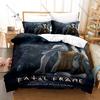 Fatal Frame Zero Series Camera Obscura Wisteria Ghost HD Print Bedding Set Duvet Cover + 2 Pillowcases Horror Game Room Decor