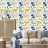 Illustrated Dinosaurs Wallpaper for Living Room and Bedroom 50x1000